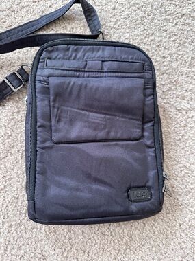 LUG Pitter Patter Crossbody Bag With Multiple Zipper Compartments